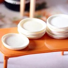 

JO HOUSE Mini Imitation Ceramic Dish 1:12 1:6 Dollhouse Minatures Model Dollhouse Accessories
