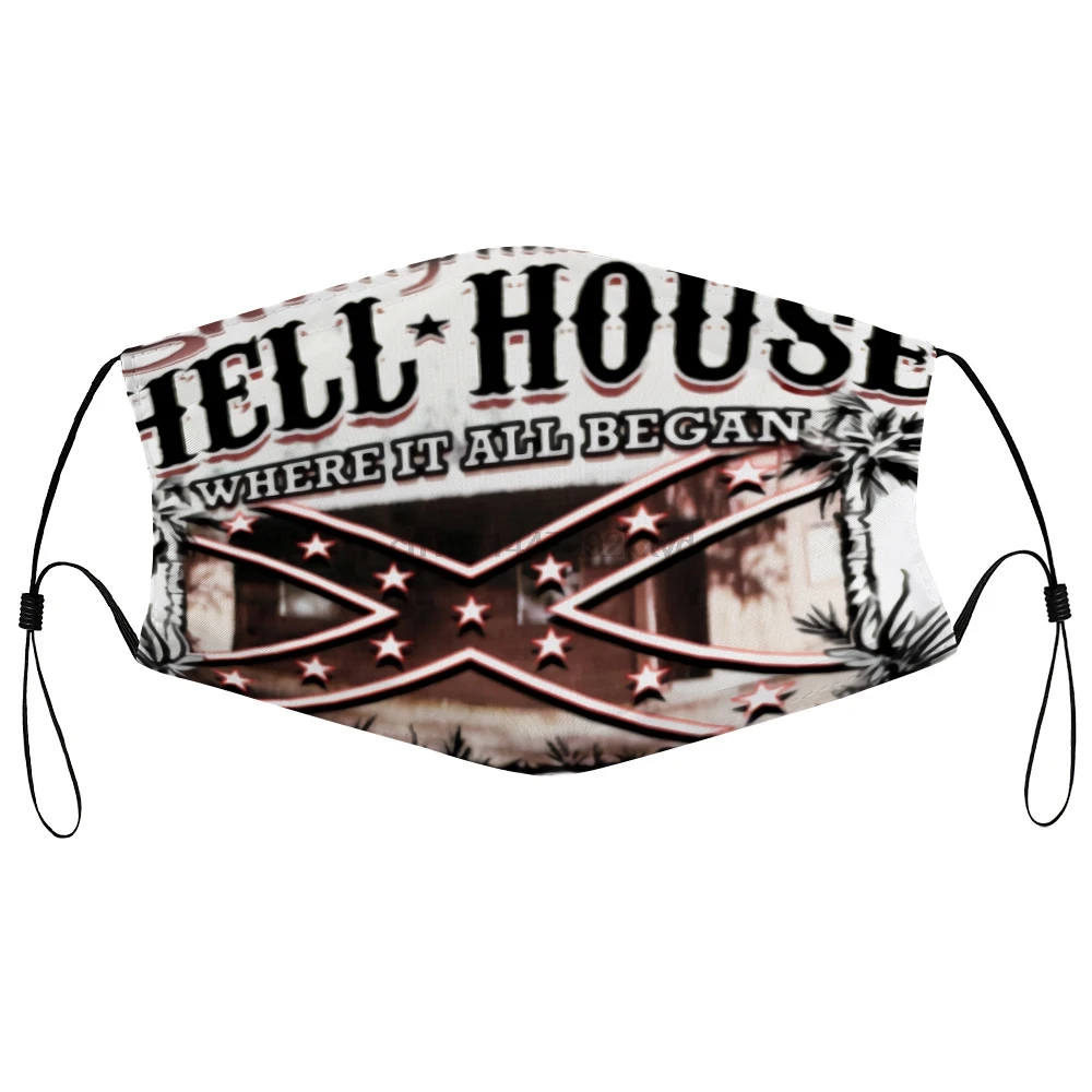 Пылезащитная маска с фильтром HELL HOUSE Skynyrd FL тренировочная зеленая крышка