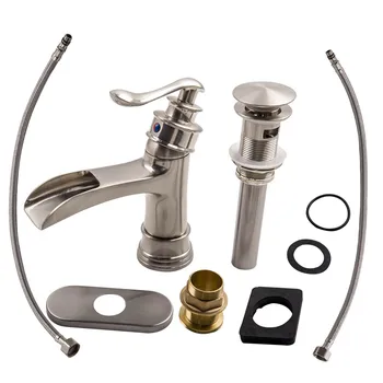 

Waterfall Bathroom sink Faucet Lavatory Basin Vessel Mixer Tap
