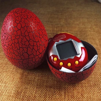 

Electronic Pets Child Toy Key Digital Pets Tumbler Dinosaur Egg Virtual Pets red