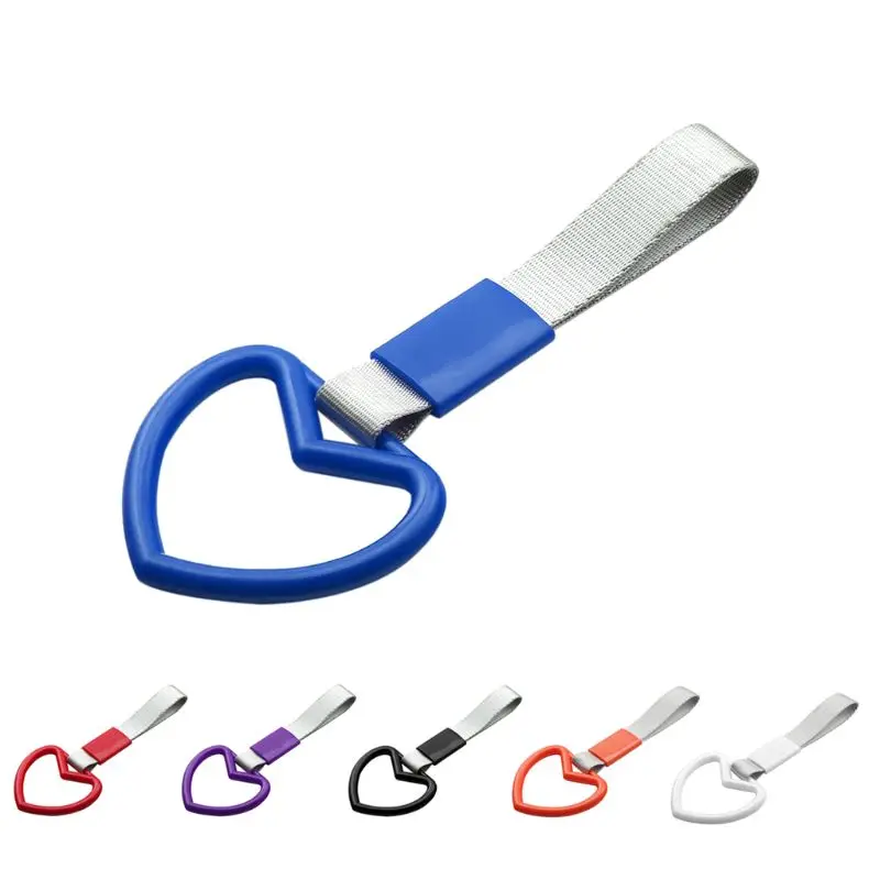 Car Charm Strap Auto Accessories Tsurikawa Ring Heart JDM Train Bus Handle Hand Strap Drift Charm Strap Drift PVC Plastic 6 color