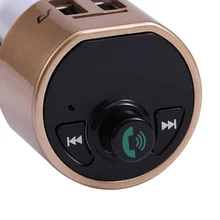 Fm-передатчик Bluetooth Handsfree автомобильный комплект Многофункциональный MP3-плеер с двойным USB зарядным устройством UY8