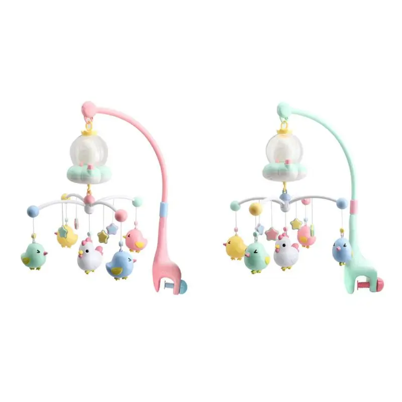

Baby Rattles Crib Moving Rotating Bed Mobile Toy Holder Musical Box Projection 0-12 Months Newborn Infant Toys