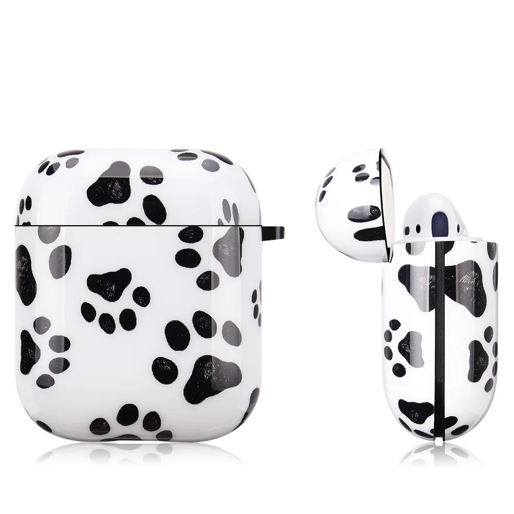 Netarlier Защитный Мягкий Наушник Из ТПУ чехол для Apple Airpods 1 2 глянцевый IMD Прекрасный Кошачий лап чехол для наушников с крюком-вешалкой