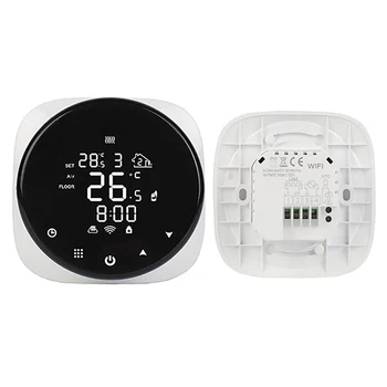 

Smart Wifi Water/Gas Boiler Thermostat Tuya Remote Control Backlight Weekly Programmable LCD Touch Screen Temperature Controller