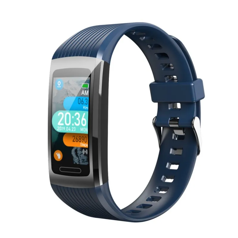 Синий R10 водонепроницаемый спортивный браслет монитор здоровья фитнес-трекер Bluetooth Смарт-браслет - Цвет: Синий