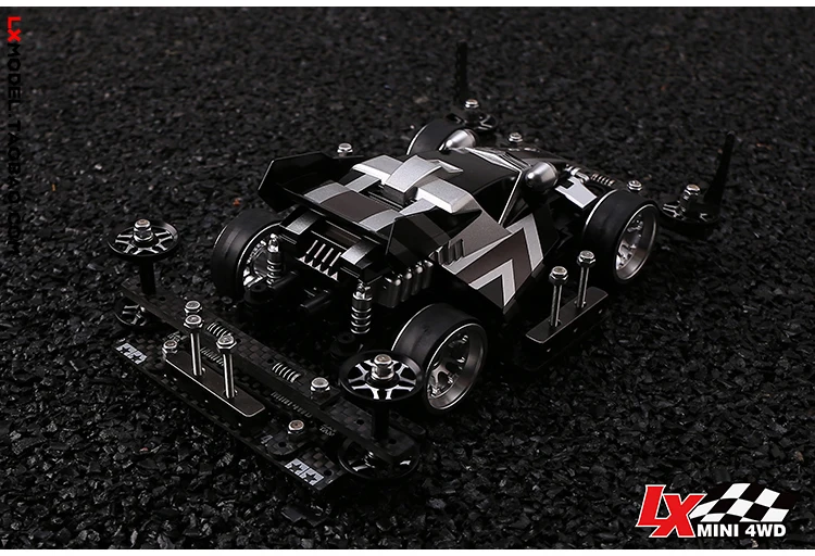 Tamiya 18625 модифицированный ремонт мини 4WD Dash 1 император(MS шасси) 1/32 Темный CNC VER