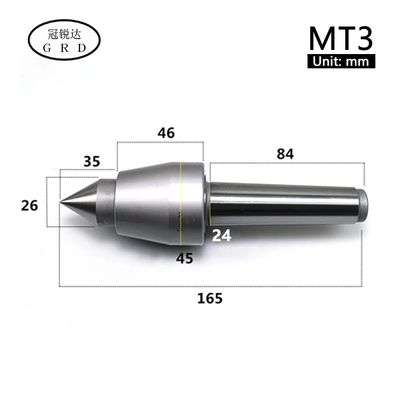 MT3 Токарный станок с ЧПУ MT3 MT4 MT5 Высокоточный водонепроницаемый роторный центр внешний вращающийся корпус вращающийся токарный центр Морзе - Цвет: MT3