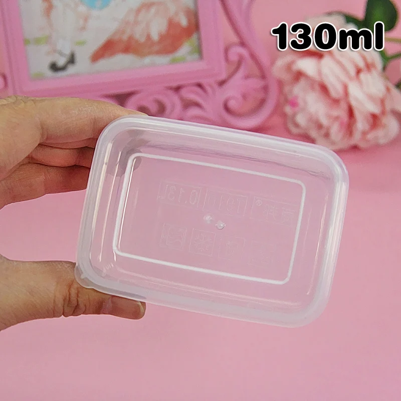 Счастливый обезьяна 130/300/500 мл Slime коробка 10/20 штук Slime литейный Ящик Контейнер Пластик ящик для хранения банок для облачного прозрачного хрусталя Slime глина