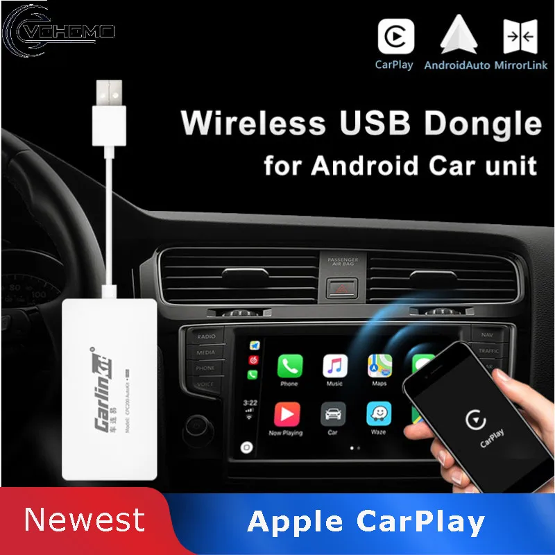 Беспроводной Carlinkit USB Carplay Stick Smart Link для Android Apple Dongle навигационный плеер Автомобильный мини-стик с Android Авто gps