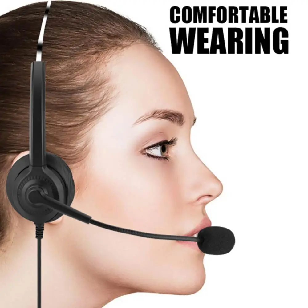Headset Noise Reduction USB Headset Computer Headset Customer Service Headset Operator Telephone Headset Clear Sound Quality