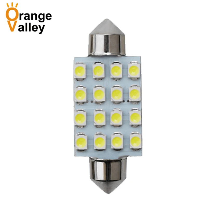100 шт. супер яркие C5W 3528 1210 16 SMD светодиодсветодиодный автомобильные купольные