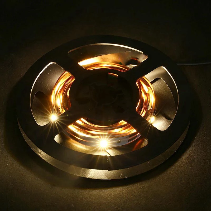 2M Flexible USB LED Lights Strip Ribbon 3528Smd 120Leds 5V Waterproof Warm White 2Pcs