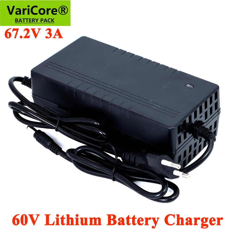 VariCore 60V 3A 18650 Lithium battery Pack Charger 16String Constant current constant voltage 67.2V Polymer Charger DC 5.5*2.1mm - ANKUX Tech Co., Ltd