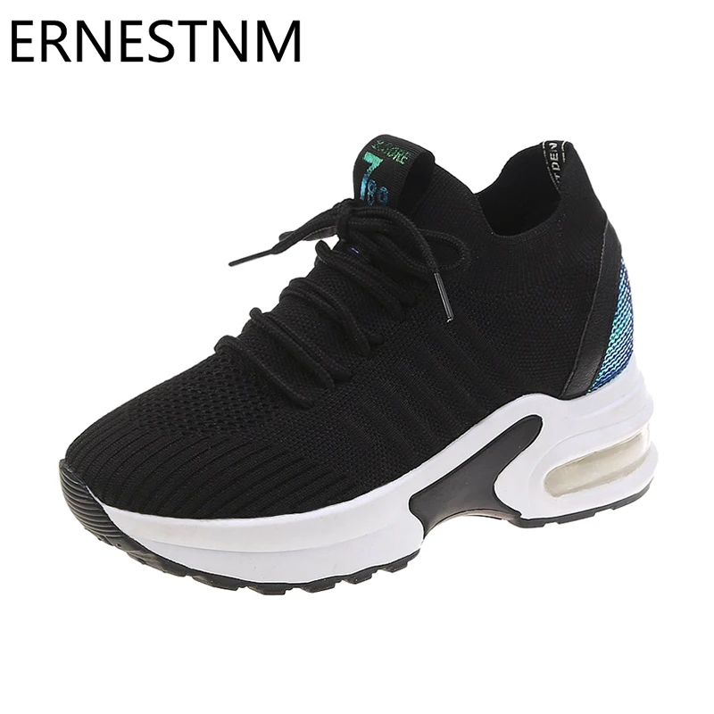 CINESSD/кроссовки на платформе; Zapatos De Mujer; Новинка; женские кроссовки на танкетке; модная повседневная обувь для женщин