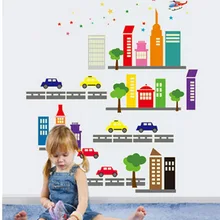 Креативный ночник мультфильм автомобиль детская комната Экологически чистая клейкая бумага крутая Горячая самоклеющиеся