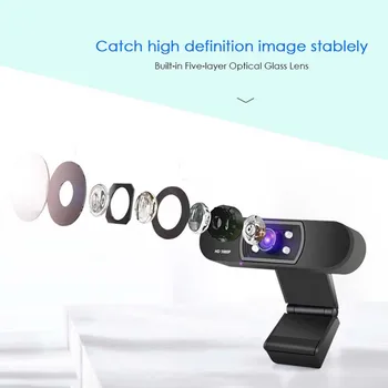 

20# H800 1080P USB Full HD Streaming Video Anchor Web Camera 2.0 HD Camera Webcam Clip Web Cam With Microphone For PC Laptop