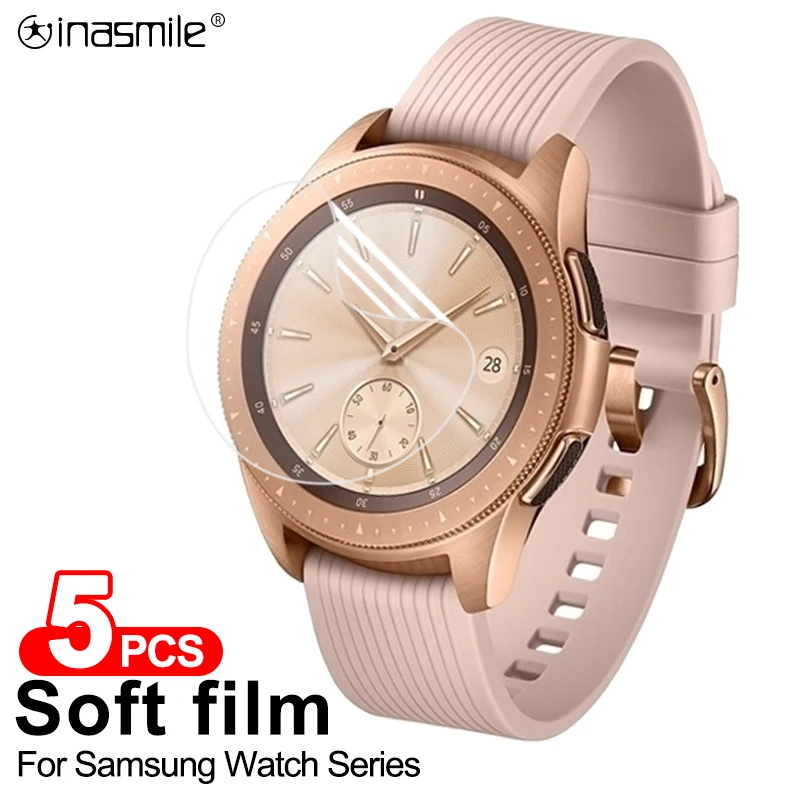 5 Pcs Soft Film for Samsung Galaxy watch Active 1 2 Screen Protector Gear Sport S1 S2 S3 S4 42mm 46mm Cover | Электроника