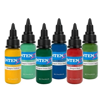 

14 Bottles/Set Permanent Makesup Body Paint Tattoo Ink Pigment Set Kits Tattoo Arts 30ml Black Tattoo Beauty Color tool