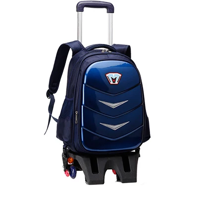 New Travel Luggage Bag Wheeled Backpack Children Shool Bag On Wheels Trolley Backpack For School Girls Rolling Bag With Wheels - Цвет: high---6