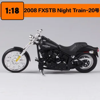 

Maisto 1:18 Harley Davidson 2008FXSTB Night Traink Motorcycle metal model Toys For Children Birthday Gift Toys Collection