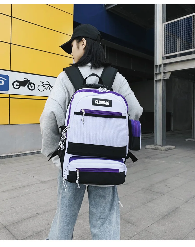 Новая сумка через плечо для мужчин и женщин, Модный Цветной рюкзак, школьная сумка, рюкзак, сумка для подружек, пара ba