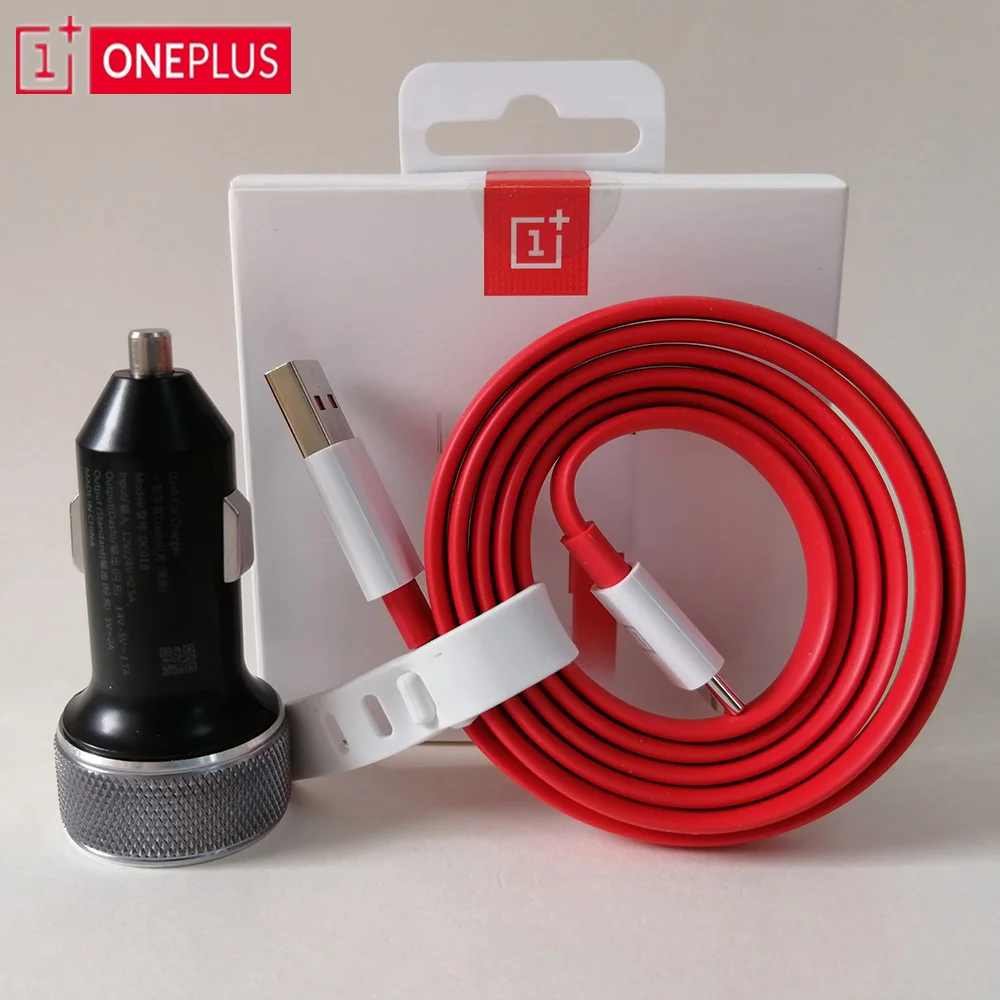 Оригинальное автомобильное зарядное устройство Oneplus Dash 6 6T 5t 5 3t 3 one plus смартфон QC 3,0 Быстрая зарядка кабель типа C
