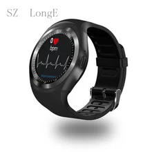 Y1 Bluetooth Смарт часы для мужчин женщин Relogio SmartWatch Android телефонный звонок GSM Sim пульт дистанционного управления камерой информация Спорт Шагомер