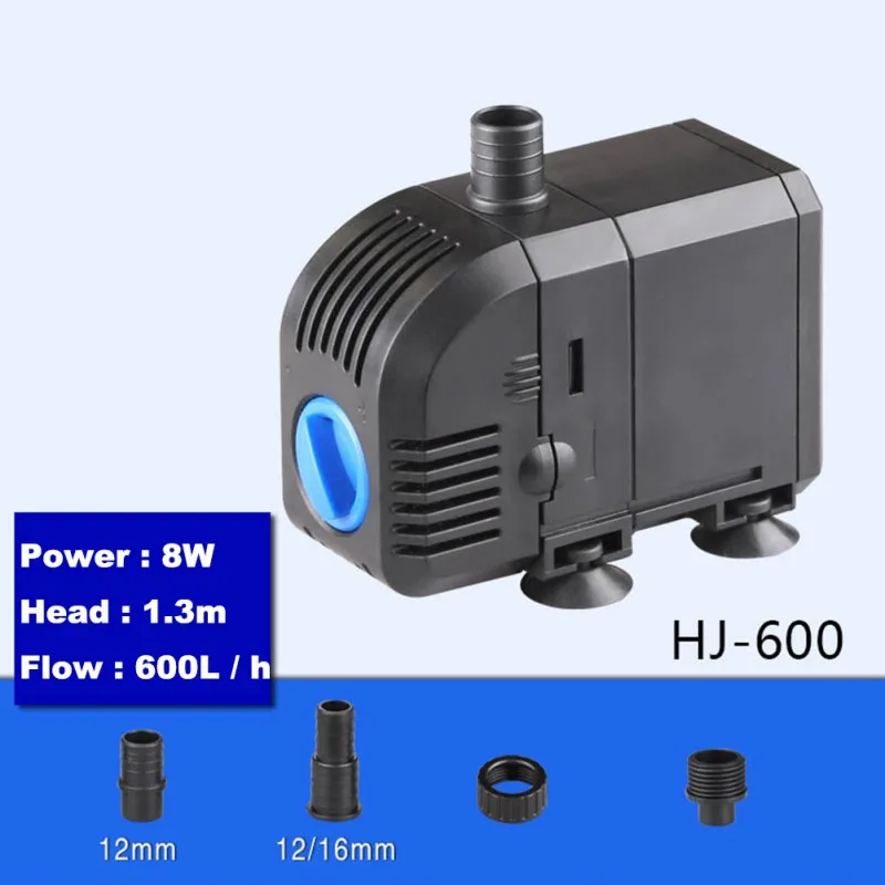 220V Silent аквариума фонтаны воды насосы пруд Водонепроницаемый водяной насос высокого давления с рыбками водяной насос