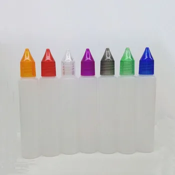 

500pcs Empty Pen Style Plastic Dropper Bottle with Colorful Cap and Long tip E Liquid 30ml Bottle