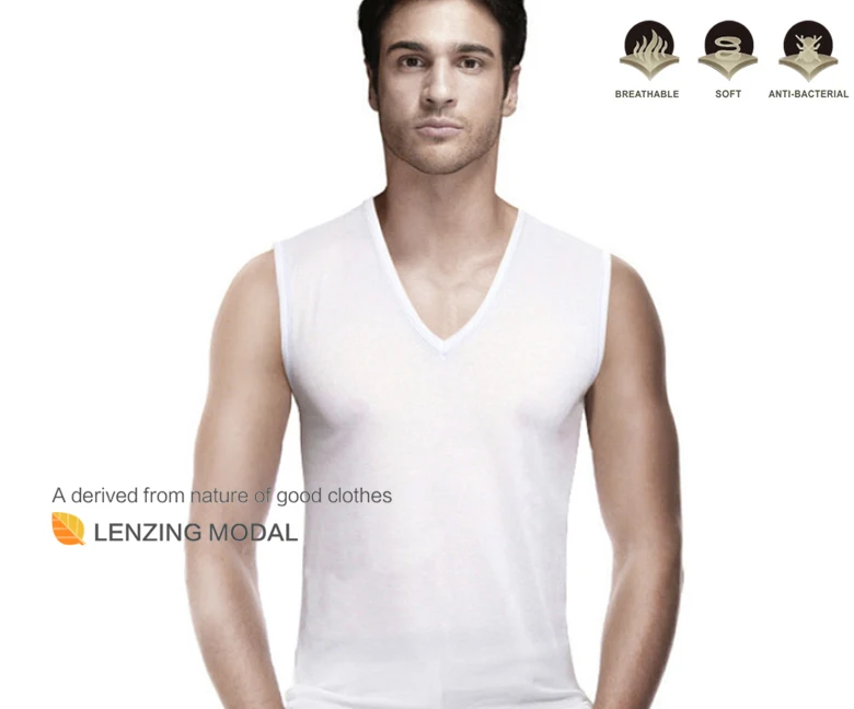 Mens Undershirts Vest Sleeveless Shirt 