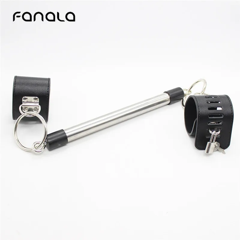 Нержавеющая Сталь Кронштейн БДСМ Связывание Наручники и лодыжки манжеты для