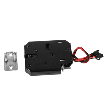

DC 12V 2A Electromagnetic Electric Control Cabinet Drawer Lockers Lock Latch Steel Electric Control Lock With Detection Switch