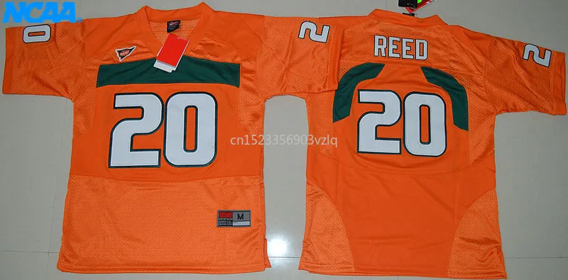 Новое поступление высокое качество Ed Reed футболка колледжа спортивные майки#20 Рид Баскетбол Джерси S-XL