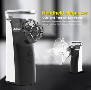 

new Handy Portable Nebulizer Mini Handheld Inhaler Respirator Humidifier Kit Health Care Children Home Inhaler Machine Atomizer