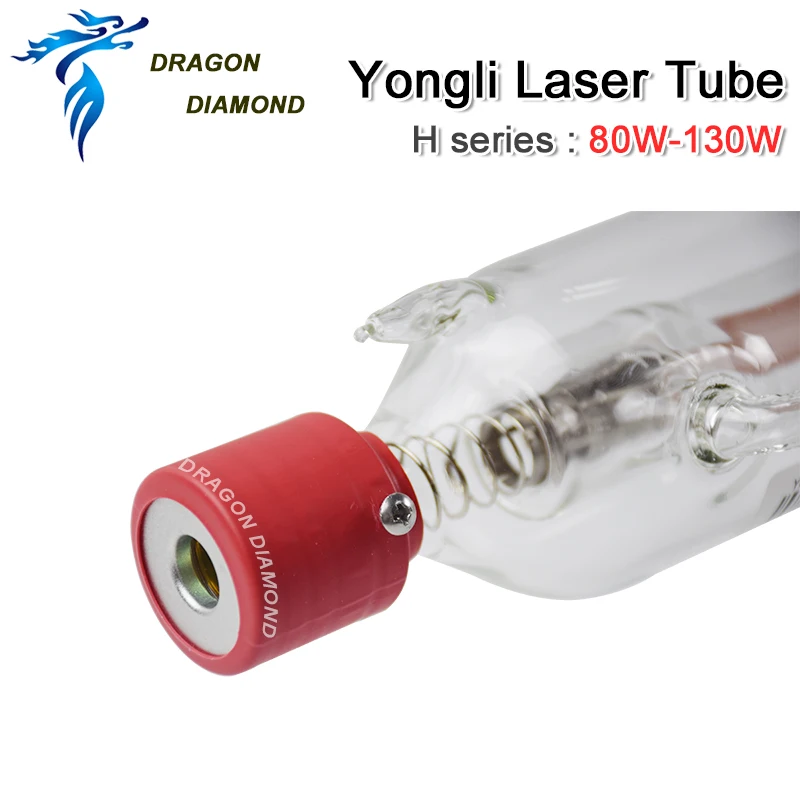 DRAGON DIAMOND Yongli H Серия: 80-130 Вт CO2 лазерная трубка Деревянный чехол коробка упаковка для CO2 лазерная гравировка машина для резки