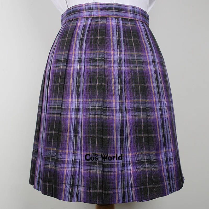 [Sweet Storm] Girl's Summer High Waist Pleated Skirts Plaid Skirts Women Dress For JK School Uniform Students Cloths 6