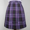 [Sweet Storm] Girl's Summer High Waist Pleated Skirts Plaid Skirts Women Dress For JK School Uniform Students Cloths 6