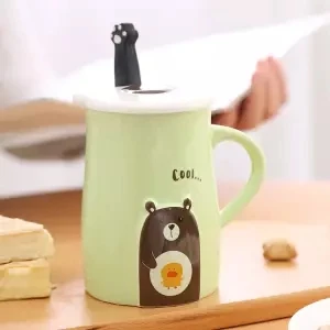 Мультяшная чашка, керамическая кружка, кофейная чашка, домашняя кружка, Пара керамических чашек, праздничный подарок, кружки, стаканы, кофейные кружки, винный стакан Grinch - Цвет: 420ML set