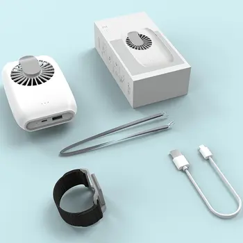 

Hanging waist fan USB charging hanging neck fan mini handheld multi-function portable desktop small fan