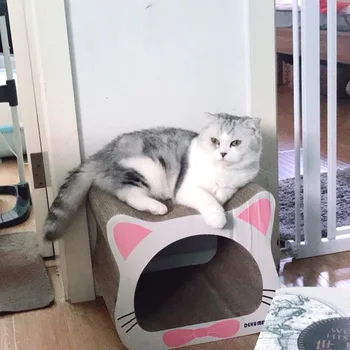 

Cat Teaser Toy Scratching Board Wear-Resistant Corrugated Paper Cat Nest Cat Scratching Board Cat Sofa Cat Teaser Toy Large Size
