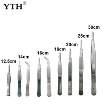 9 шт. щипцы для пищи из нержавеющей стали прямые пинцеты барбекю кухня клип Серебряный шеф-повара покрытие Пинцет мульти-размер для морской еды