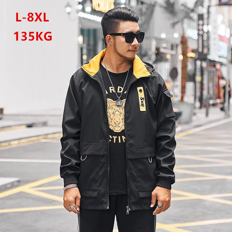Black Hoodies Men Teenager Autumn Jacket Juvenile Plus Size 6XL 7XL 8XL Mens Windbreaker Yellow Red Cargo Mens Clothes 2019 Coat Black Hoodies Men Teenager Autumn Jacket Juvenile Plus Size 6XL 7XL 8XL Mens Windbreaker Yellow Red Cargo Mens Clothes 2019 Coat