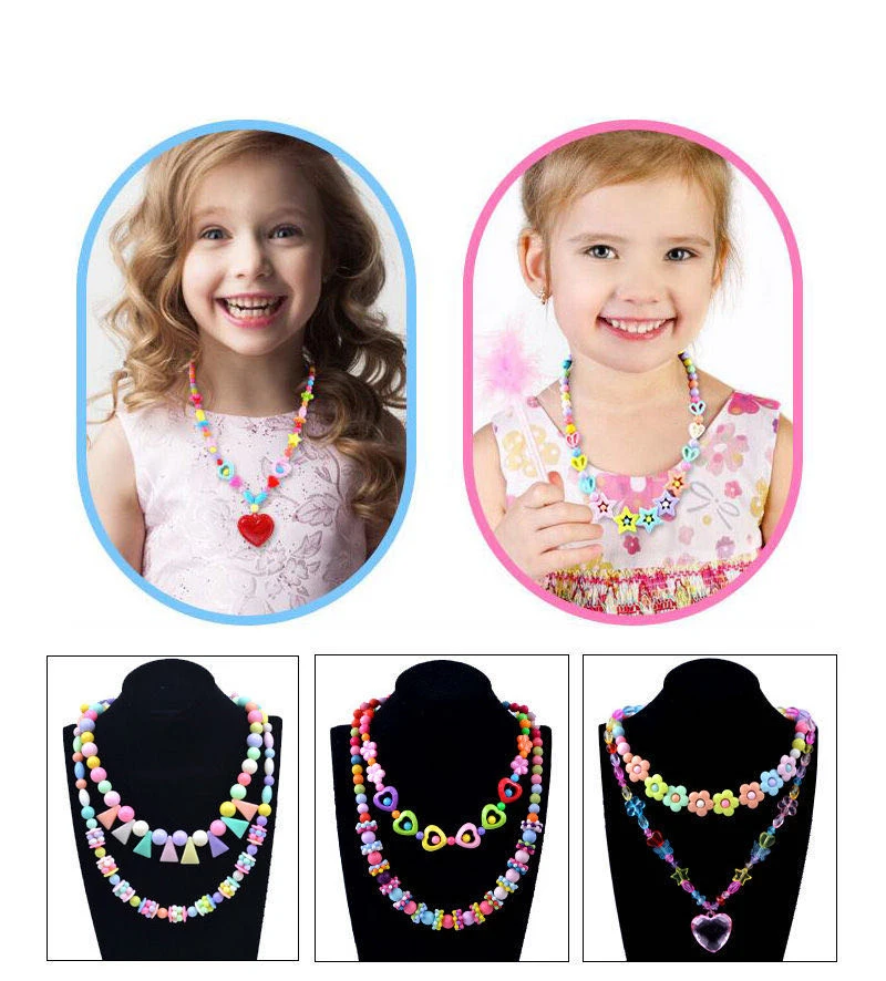 Spacer Beads, Fabricação Artesanal, Pulseira, Colar, Kit de Jóias, Presente da Menina