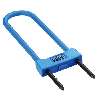 

4 Digit Resettable Combination U Lock/D Lock for Bicycles/Glass Door Lock, Heavy Duty Protection Long Gate Padlock(031)
