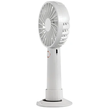 

Fan Handheld USB Rechargeable Fans LED Light Portable Air Cooling Fan Mini Desktop