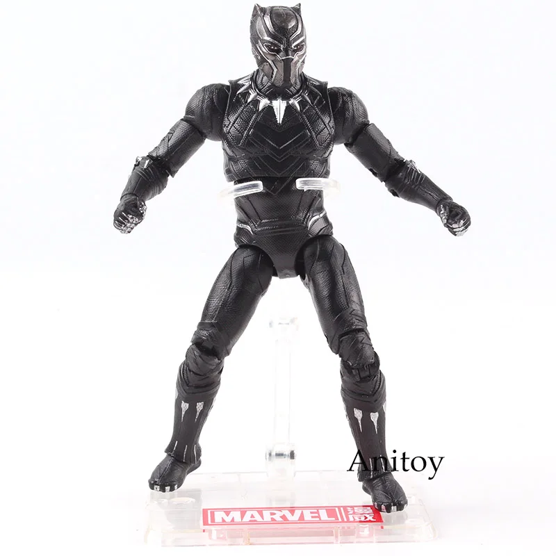 Черные фигурки Marvel Panther Toys ПВХ Коллекция Фигурки Модель игрушки 17 см - Цвет: in bag