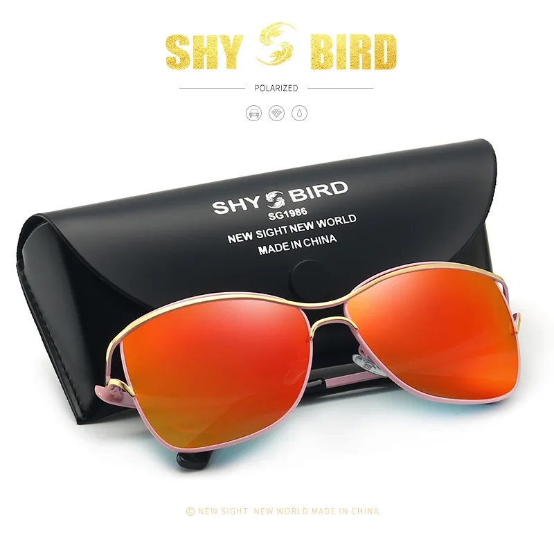 SHYBIRD, женские солнцезащитные очки большого размера, двухслойная оправа, Ретро стиль, поляризационные очки, мужские солнцезащитные очки для вождения, HD UV400, зеркало для покупок