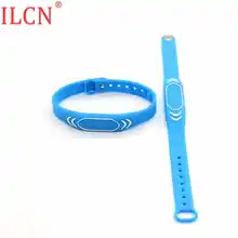 125 кГц ID водонепроницаемый регулируемый синий кремнезем часы только для чтения браслет брелок RFID EM4100 TK4100 контроль доступа Быстрая 1