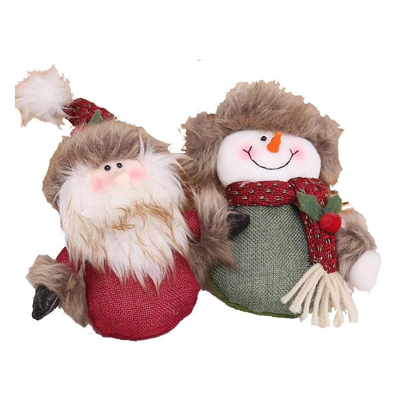 

Christmas Ornaments Snowman Hanging Santa Tree Pendant Three-dimensional Cloth Small Doll Keychain